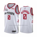 Maillot Houston Rockets Russell Westbrook #0 Ville 2019-20 Blanc