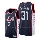 Maillot Los Angeles Clippers Angel Delgado #31 Ville 2019 Bleu