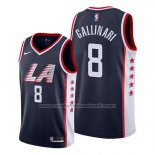 Maillot Los Angeles Clippers Danilo Gallinari #8 Ville 2019 Bleu