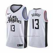 Maillot Los Angeles Clippers Paul George #13 Ville 2019-20 Blanc