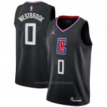 Maillot Los Angeles Clippers Russell Westbrook #0 Statement Noir