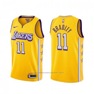 Maillot Los Angeles Lakers Avery Bradley #11 Ville 2019-20 Jaune