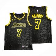 Maillot Los Angeles Lakers Carmelo Anthony #7 Black Mamba Noir