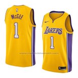 Maillot Los Angeles Lakers Javale Mcgee #1 Icon 2018 Jaune