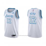 Maillot Los Angeles Lakers Kendrick Nunn #12 Ville 2021-22 Blanc