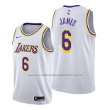 Maillot Los Angeles Lakers Lebron James #6 Association 2019-20 Blanc