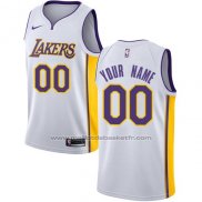 Maillot Los Angeles Lakers Personnalise 17-18 Blanc