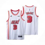 Maillot Miami Heat Dwyane Wade #3 Classic 2022-23 Blanc