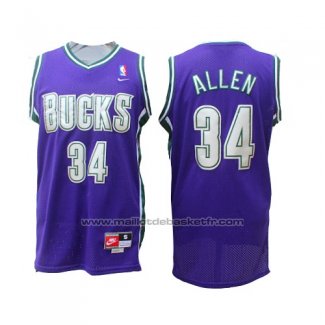 Maillot Milwaukee Bucks Allen #34 Retro Volet