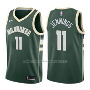 Maillot Milwaukee Bucks Brandon Jennings #11 Icon 2017-18 Vert