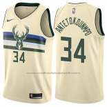 Maillot Milwaukee Bucks Giannis Antetokounmpo #34 Ville Crema