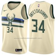 Maillot Milwaukee Bucks Giannis Antetokounmpo #34 Ville Crema