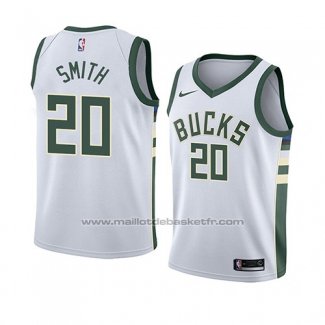 Maillot Milwaukee Bucks Jason Smith #20 Association 2018 Blanc