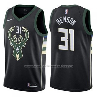 Maillot Milwaukee Bucks John Henson #31 Statement 2017-18 Noir