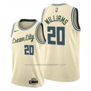 Maillot Milwaukee Bucks Marvin Williams #20 Ville 2019-20 Crema