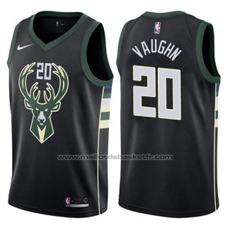 Maillot Milwaukee Bucks Rashad Vaughn #20 Statement 2017-18 Noir