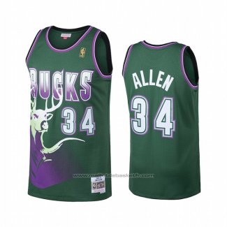 Maillot Milwaukee Bucks Ray Allen #34 Hardwood Classics Vert