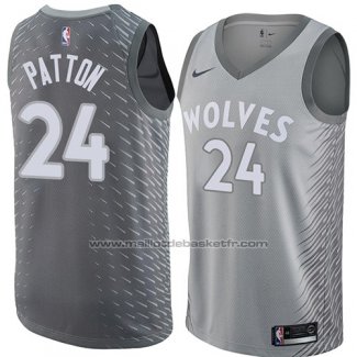 Maillot Minnesota Timberwolves Justin Patton #24 Ville 2018 Gris