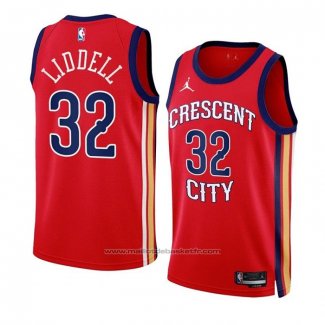 Maillot New Orleans Pelicans Ej Liddell #32 Statement 2023-24 Rouge