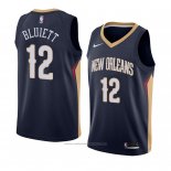 Maillot New Orleans Pelicans Trevon Bluiett #12 Icon 2018 Bleu