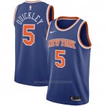 Maillot New York Knicks Immanuel Quickley #5 Icon 2020-21 Bleu