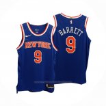 Maillot New York Knicks Rj Barrett #9 Icon Authentique Bleu