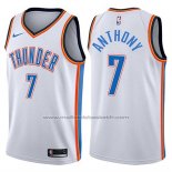 Maillot Oklahoma City Thunder Carmelo Anthony #7 2017-18 Blanc