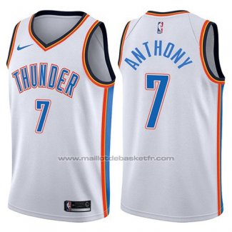 Maillot Oklahoma City Thunder Carmelo Anthony #7 2017-18 Blanc