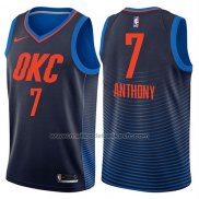 Maillot Oklahoma City Thunder Carmelo Anthony #7 Statement 2017-18 Bleu