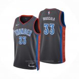 Maillot Oklahoma City Thunder Mike Muscala #33 Ville 2022-23 Gris