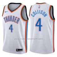 Maillot Oklahoma City Thunder Nick Collison #4 Swingman Association 2017-18 Blanc