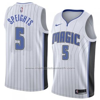 Maillot Orlando Magic Marreese Speights #5 Association 2018 Blanc