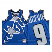 Maillot Orlando Magic Nikola Vucevic #9 Mitchell & Ness Big Face Bleu