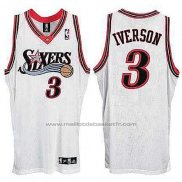 Maillot Philadelphia 76ers Allen Iverson #3 Retro Blanc