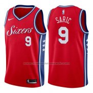 Maillot Philadelphia 76ers Dario Saric #9 Statement 2017-18 Rouge