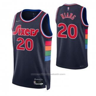 Maillot Philadelphia 76ers Georges Niang #20 Ville 2021-22 Bleu