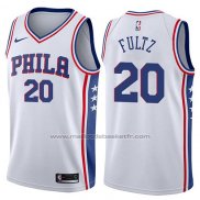 Maillot Philadelphia 76ers Markelle Fultz #20 2017-18 Blanc