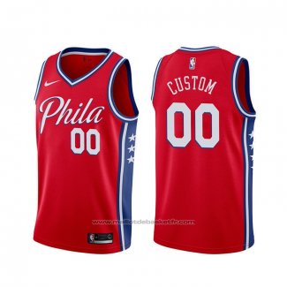 Maillot Philadelphia 76ers Personnalise Statement 2019-20 Rouge