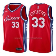 Maillot Philadelphia 76ers Robert Covington #33 Statement 2017-18 Rouge