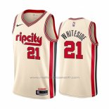 Maillot Portland Trail Blazers Hassan Whiteside #21 Ville Crema