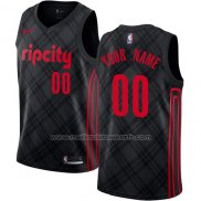 Maillot Portland Trail Blazers Personnalise 2017-18 Noir