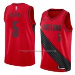 Maillot Portland Trail Blazers Seth Curry #5 Statement 2018 Rouge