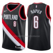 Maillot Portland Trail Blazers Shabazz Napier #8 Icon 2017-18 Noir