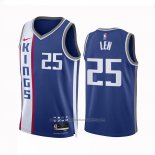 Maillot Sacramento Kings Alex Len #25 Ville 2023-24 Bleu