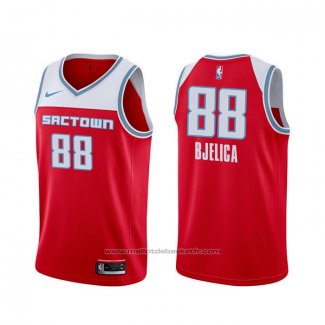 Maillot Sacramento Kings Nemanja Bjelica #88 Ville 2019-20 Rouge