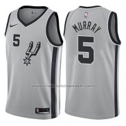 Maillot San Antonio Spurs Dejounte Murray #5 Statement 2017-18 Gris