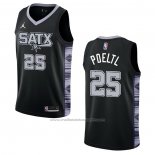 Maillot San Antonio Spurs Jakob Poeltl #25 Statement 2022-23 Noir