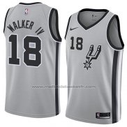 Maillot San Antonio Spurs Lonnie Walker IV #18 Statement 2018 Gris