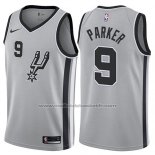 Maillot San Antonio Spurs Tony Parker #9 2017-18 Gris