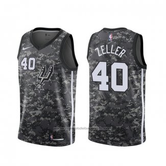 Maillot San Antonio Spurs Tyler Zeller #40 Ville Camouflage